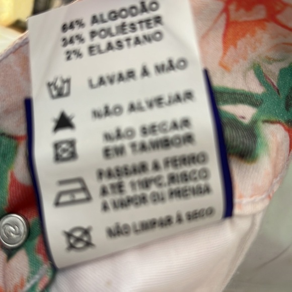 Lance Perfume Flowered Jeans Made in Brazil size 38 Art Design - Picture 9 of 9
